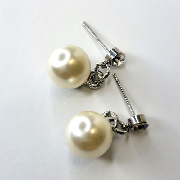 Set of 4 Faux Pearl Drop or Pierce Earrings - Picture 10 of 10